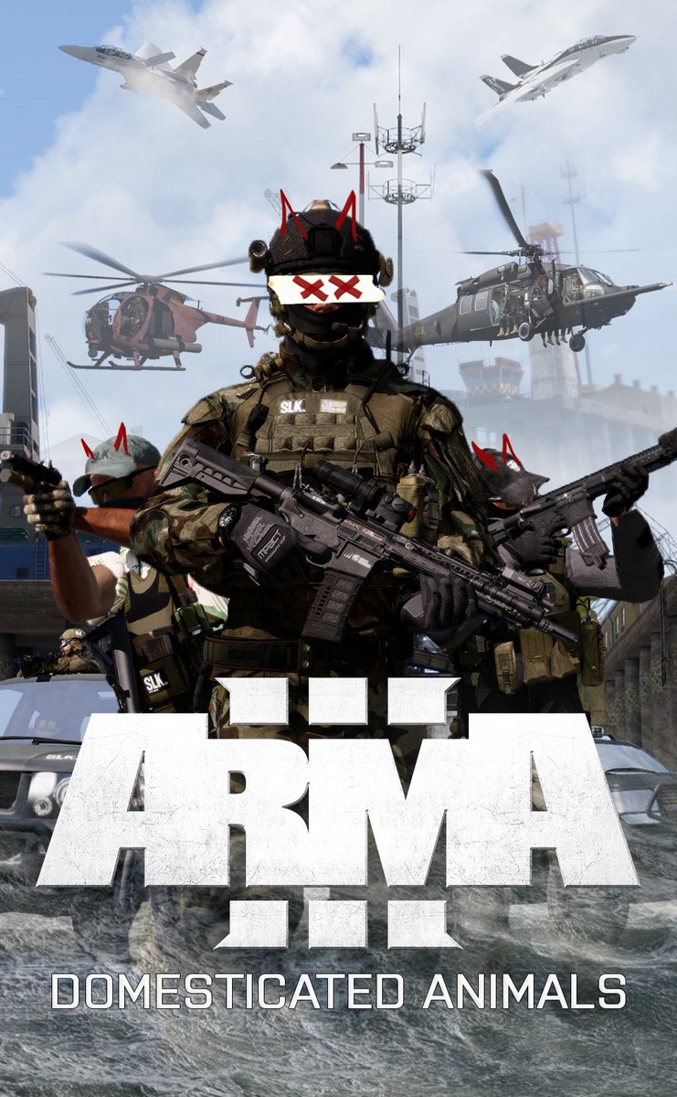SafetySlk's tweet photo. figured i should probably have a pinned tweet.  SLK is an arma 3 unit primarily focused on a persistent PMC themed campaign.  we do run themed ops occasionally as well.  Our unit is pretty casually as we care more about just having fun than milsim. https://t.co/jZ1XoKJjPP https://t.co/T4mIFgiiP6