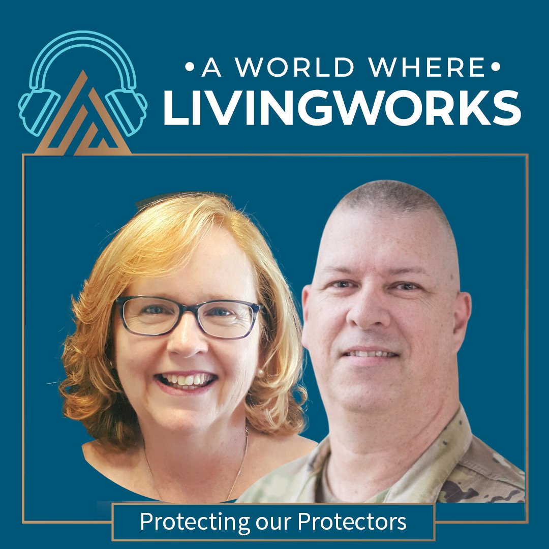 Living_Works's tweet photo. Podcast Ep2 is LIVE! “Protecting Our Protectors” discusses how we protect #mentalhealth &amp; create #suicideawareness in our #military &amp; #defence communities. We talk w/ Dr Hodson of @OpenArmsSupport &amp; @cjallen1234 of the South Carolina Army National Guard. https://t.co/X7tdf47z4c https://t.co/t6EKc8BQnU