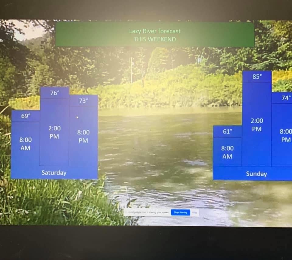 When one of your amazing students creates a weekend weather report complete with computer simulations to share during homeroom and his fellow classmates cheer with excitement. Love my 6th graders! <a href="/apexmscougars/">Apex Middle School</a>