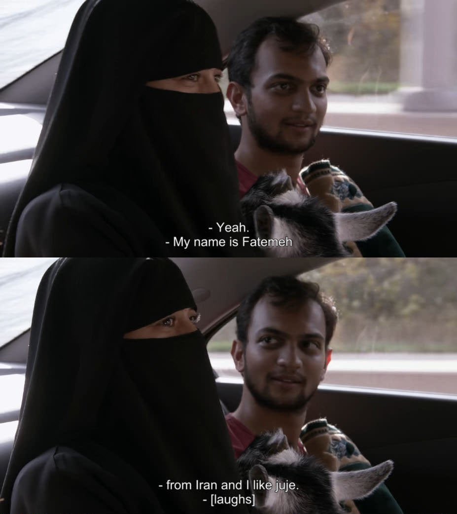 mlhobbyist's tweet photo. #Shameless writers think that an Iranian woman named Fatemah owns a goat, wears burkah and likes jujeh. #S8E8 😂😂😂 https://t.co/yTY0MKjdaF