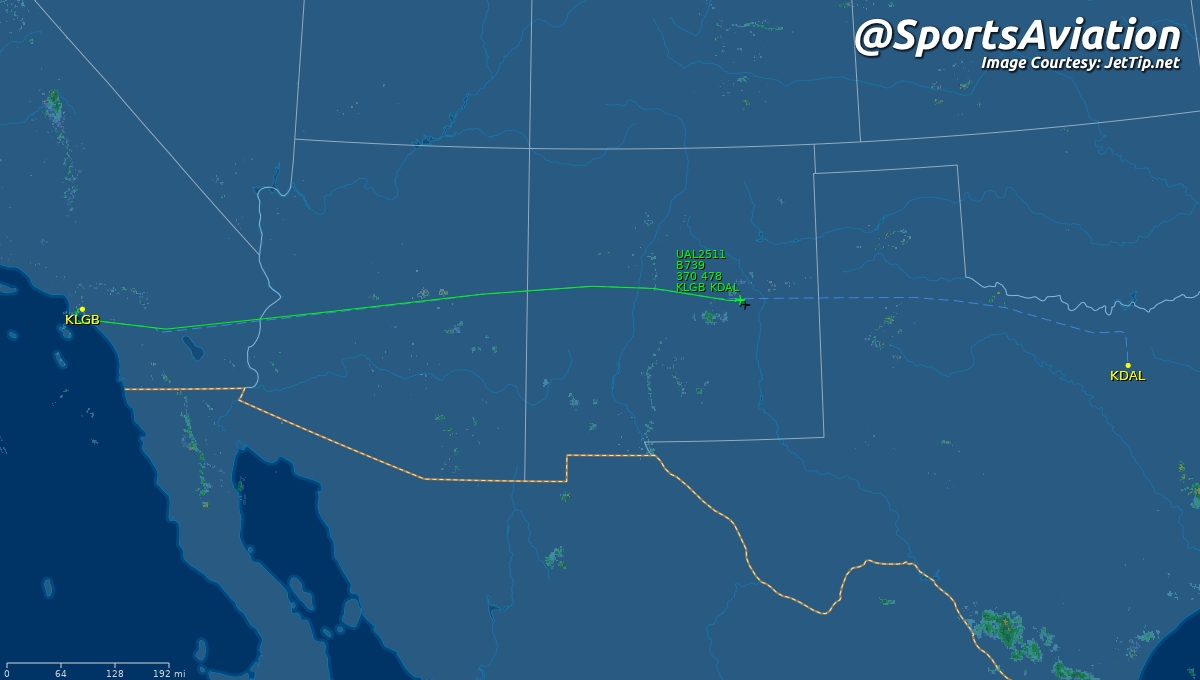 SportsAviation's tweet image. ⚾️ Los Angeles Angels (@Angels)
🗒️ #GoAngels start 6-game road in Arlington
🆚 Texas Rangers (9/8-10) #TogetherWe
‼️ Rare @JetTipNet arrival alert for #KDAL
✈️ UAL2511 | N37419 | B739
🛫 LGB - 2:06pm PT
🛬 DAL - 6:43pm CT
Track Here👉🏼: jettip.net/airport/kdal/4…