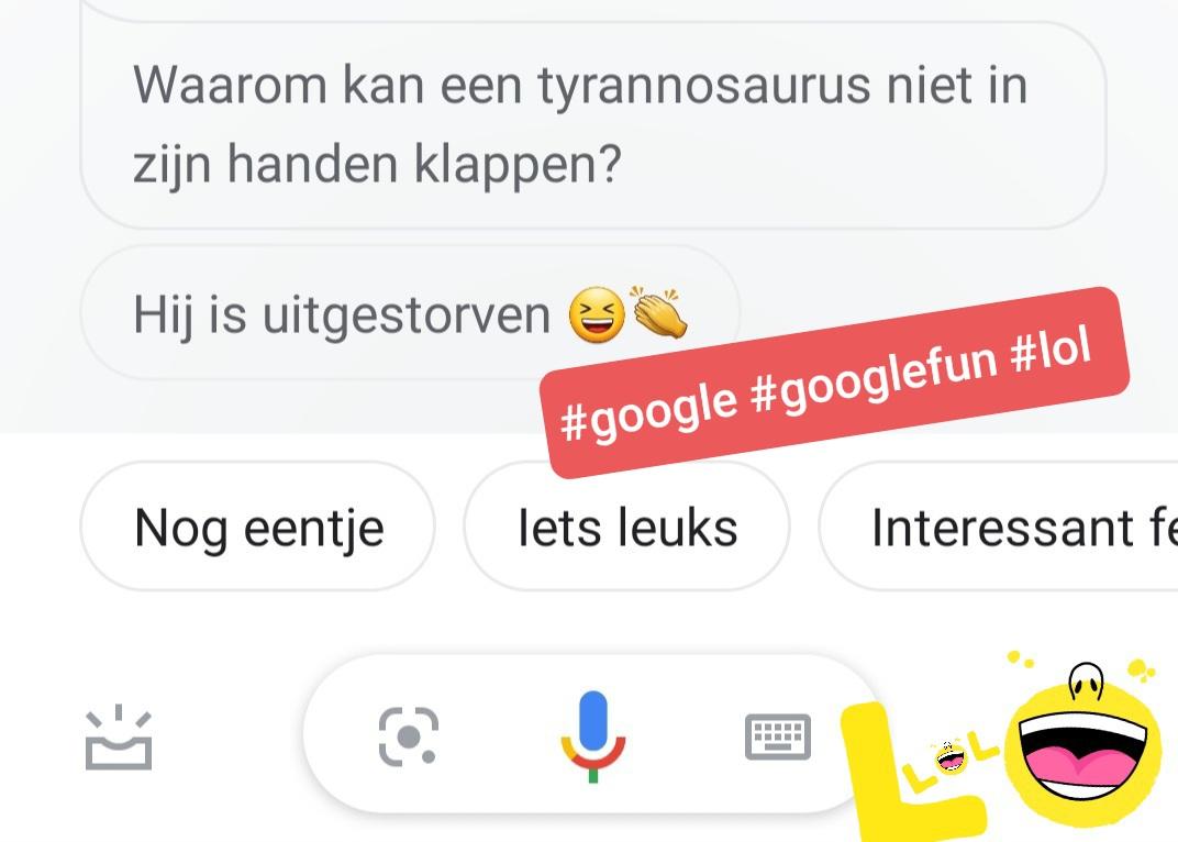 DuffSimpsons's tweet image. Waarom kan een trex niet in zijn handen klappen? #lol #GoogleFun