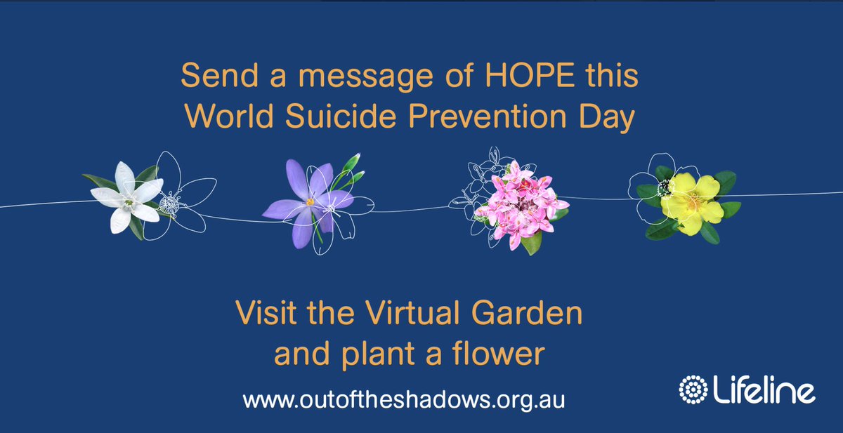 LifelineAW's tweet photo. This #WSPD2020 send a message of hope by visiting our virtual garden. Plant a flower of remembrance, recognise the hope found in stories of lived experience, stand in support of those struggling &amp; commit to advocating 4 #mentalhealth and #suicideprevention https://t.co/SBkZnMulkX https://t.co/isjwjlmG7K