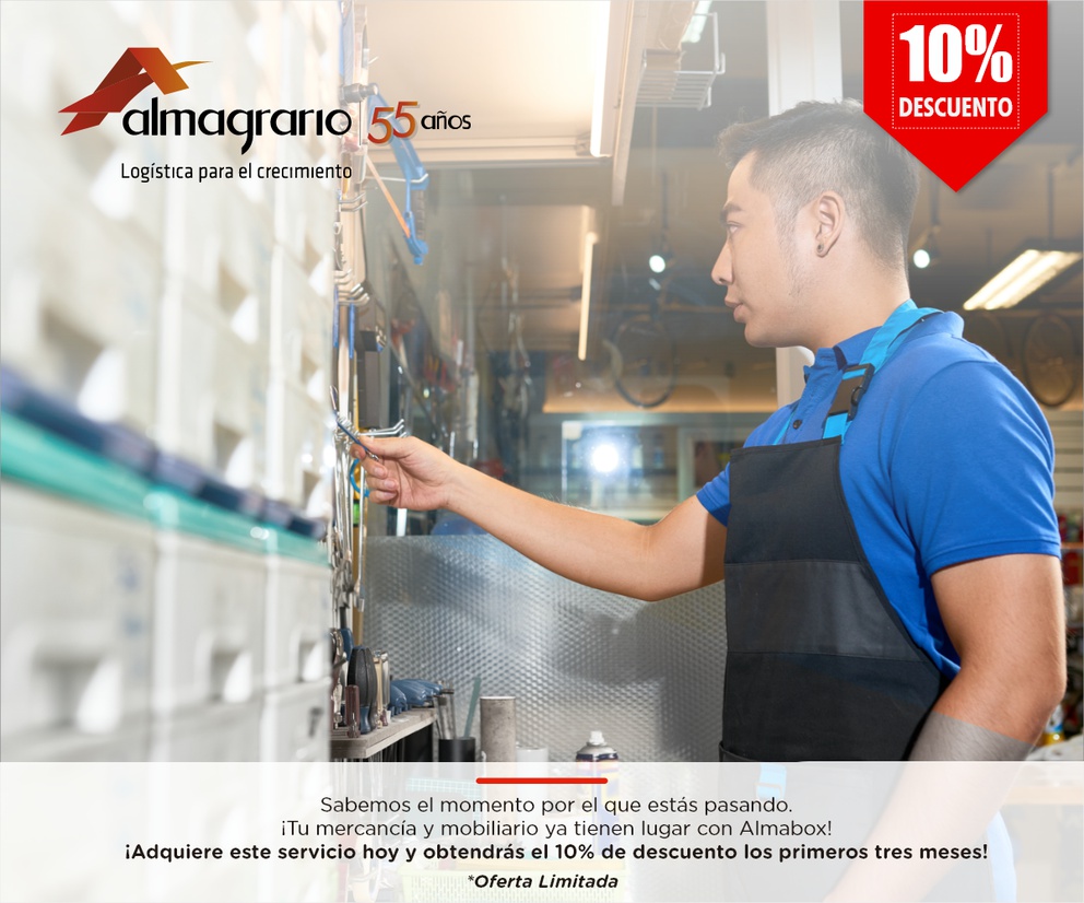almagrario's tweet photo. ¿Necesitas una mini bodega para almacenar tu inventario? Almabox es la solución! Contáctanos ya y te daremos 10% de descuento en los 3 primeros meses de almacenamiento. Escribenos al correo: servicioalcliente@almagrario.com #Almacenamiento #MiniBodegas #Almabox #Descuento https://t.co/Nfj6v1oyxx