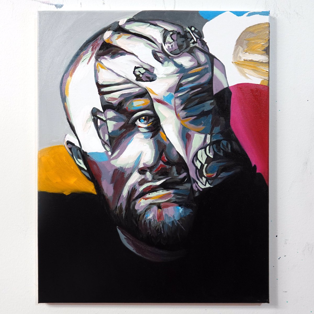 Maha_Sattva's tweet photo. One person who Retweets this and Follows me will win a free Print of my new Painting of Mac. I’ll pick someone in like 6 hours. Gooo https://t.co/tH9kO00BqO