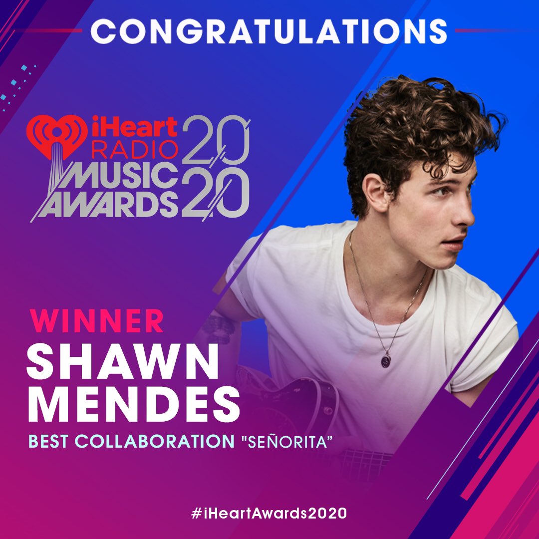 ShawnAccess's tweet photo. Thank you @iheartradio! #IHeartAwards @shawnmendes https://t.co/VpU5ygGHY2