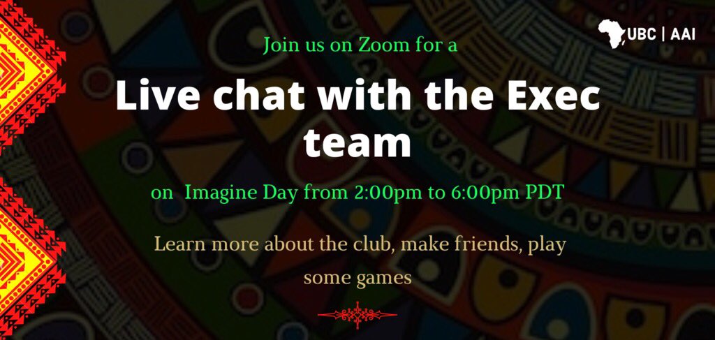 ubc_aai's tweet photo. Tomorrow’s Imagine Day and AAI has something special just for you! Throughout the Imagine Day tomorrow, you can talk LIVE with our execs to find out anything you need to know. The Zoom link will be shared soon and make sure you sign up on Campus Base!!! Link shared soon https://t.co/SkF5Up7KlB