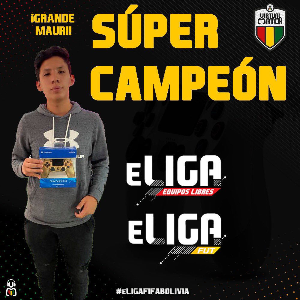 fifa_bolivia's tweet photo. 🔝EL MÁS GRANDE DEL MOMENTO🔝
Mauricio Angulo Leaños se convierte en el jugador 🇧🇴 Boliviano🇧🇴 con más campeonatos conseguidos en este año. 

🏆 Este fin de semana consiguió el título de la eLIGA FIFA BOLIVIA donde participaron más de 200 jugadores. https://t.co/SO3n9Ughzd