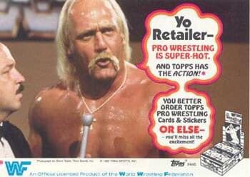 WrestlingTradi2's tweet photo. Product sales sheets are so cool! You get a sneak peek at an upcoming release and they look so cool. Do you collect them? 😎 #WTC #wrestlingtradingcards #wrestlingcards #ads #salesheet #advertisement #wwf #topps #85topps
https://t.co/CV4HAiXmV7 https://t.co/lEedPlyVNW