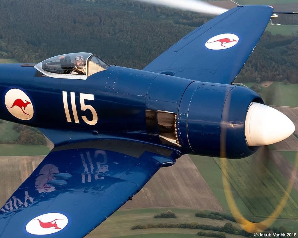 jakub_vanek's tweet photo. Hawker Sea Fury FB.11 witch Royal Australan Navy color scheme near Albstadt Degerfeld during Sun Set photoflight.
#air2air #aviationphotography #aviation #nikon #d850 #seafury #degerfeld #warbirds #warbird #warbirdphotography #warplane #sunset #Hawker … https://t.co/PMWn1NAzjm https://t.co/q9v1XIg8w1