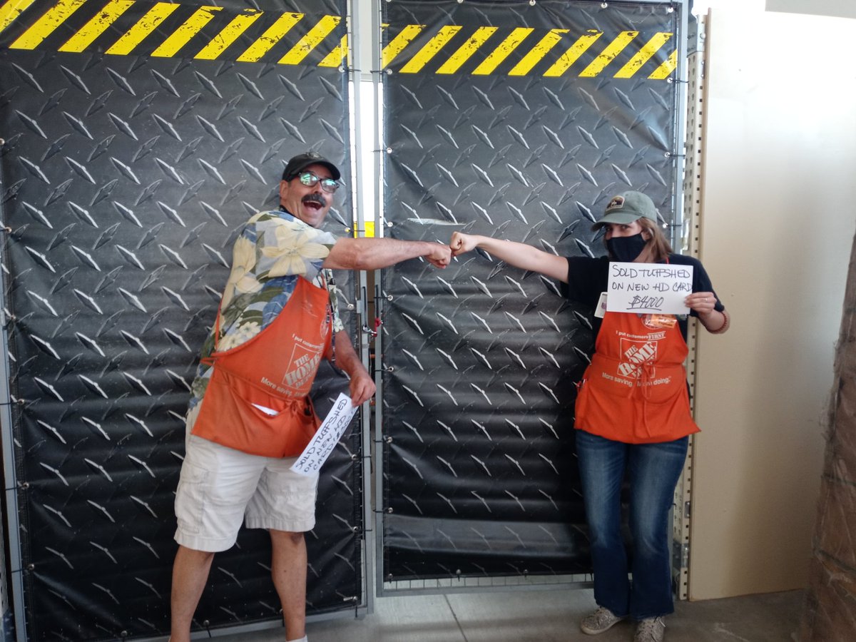 CarolenePinn's tweet photo. Service Desk getting those Tuff Sheds and new HD Consumer Credit Cards! Way to go John and Congrats to Katie on your first Tuff Shed Sale! 🎉🎉🎉💥💥💥 @milsonwheels55 @jreed4401 @DarrellStiffey @bjp84 @RobinHarbin5 @LMcmilian #THD6989 https://t.co/yVIAL5CFwY