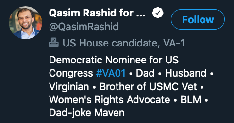 Those two Ahmadiyyah fellas are connected... and in fact, the congressional candidate has a brother who is ALSO a "Muslim Marine".This congressional candidate says that if you disagree with the leech from OP, you're disagreeing with America.