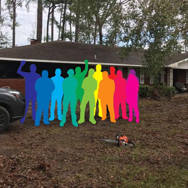 SRA_DFW's tweet photo. This past weekend we joined @HoustonSRA and @RifleTulsa to provide disaster aid to one of the neighborhoods affected by Hurricane Laura. https://t.co/8kK4VpBd7I