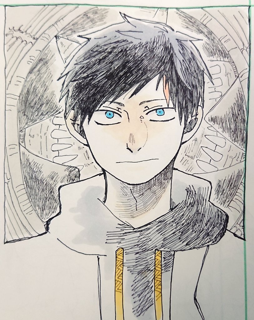 朝落書き。 