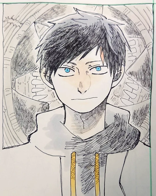 朝落書き。 