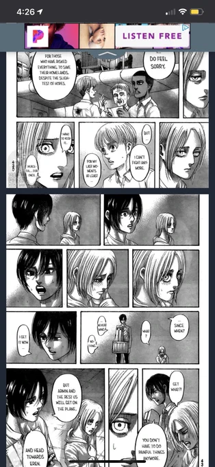[Spoilers]
Damn the snk 132 chapter basically made AruAni canon, they really do be having feelings for each other, go them 