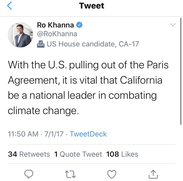 Basically the entire California delegation is here. Here’s  @RoKhanna expressing the same sentiment.