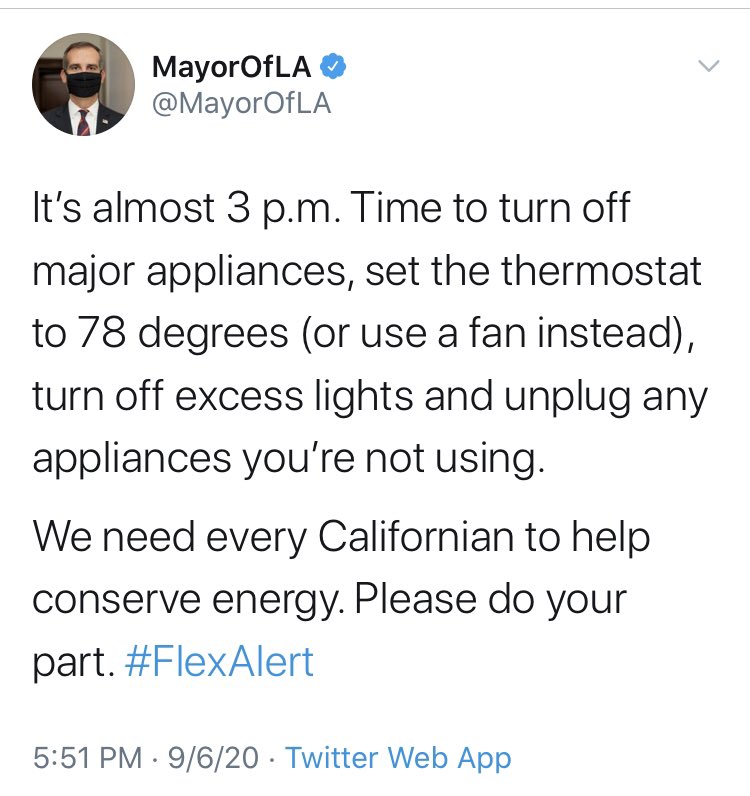 Cause, meet effect,  @MayorOfLA. Somehow the “best ideas” ended up with “time to turn off major appliances.”