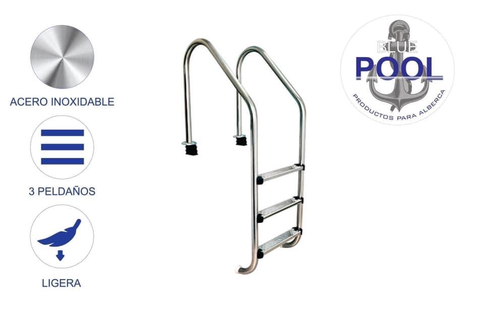 Escalera para piscina Blue Pool   #bluepool #bomhersa #albercas #accesoriosparaalbercas.