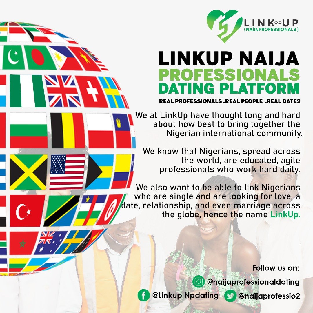 NaijaProfessio2's tweet image. Your together forever is just a click away........Real people. Real Professional. Real Dates. #Naijadating #professionals #linkup #Realpeople #BBNaija #BB22 💘