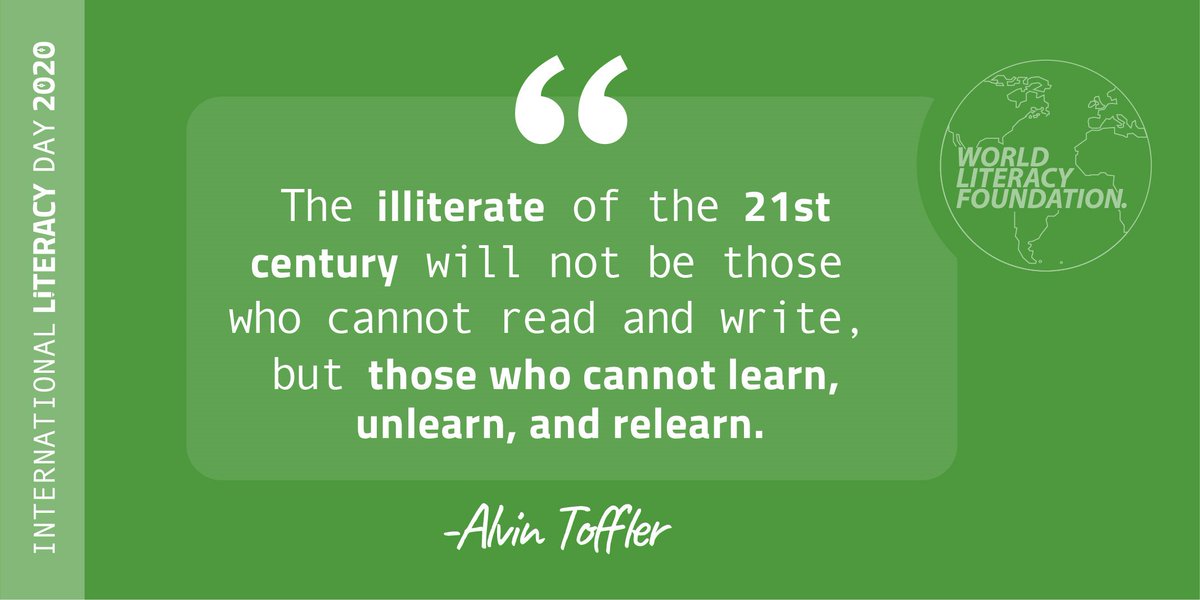 equity_DDSB's tweet photo. September 8th is International Literacy Day. Theme: Teaching and Learning in Covid and beyond with a focus on the role of educators and changing pedagogies. #Igniteunlearning https://t.co/ZjoJLJCe3j