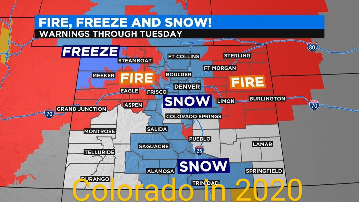 DadLaxCoach's tweet photo. Colorado has embraced #2020worstyear a bit too hard #Denver #cowx #WorstFireAndIceFestival https://t.co/T3ZY4frzq6