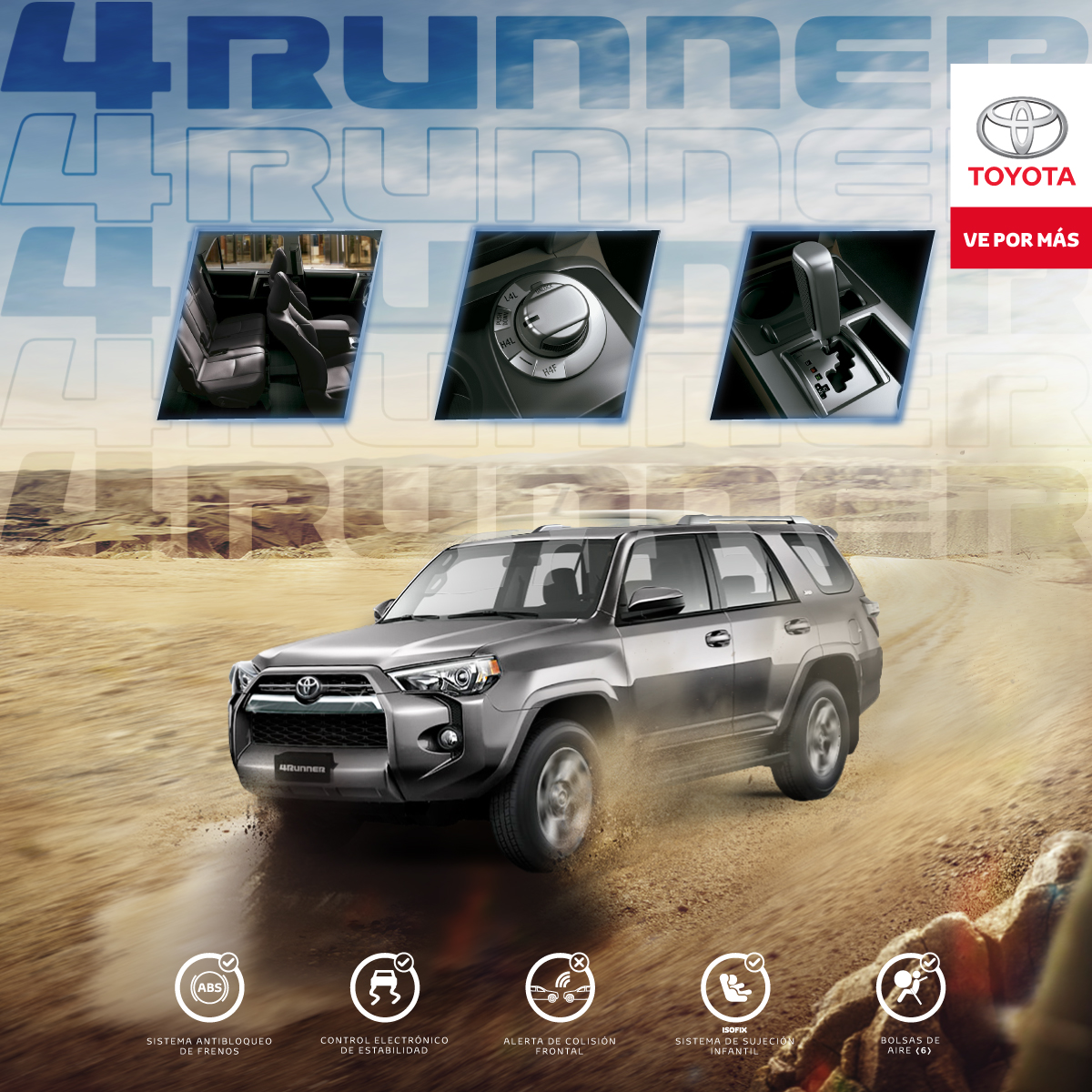 La emblemática #4Runner representa el poder 4X4 de #Toyota. Visita nuestras vitrinas #Yokomotor para que la conozcas y programes tu test drive yokomotor.com.co