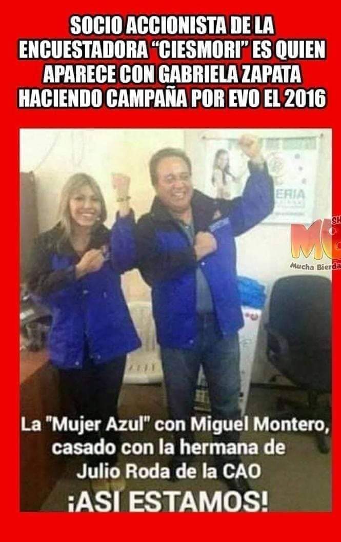 62Gisel's tweet photo. @AnaKarinaG2006 @evoespueblo Este realizó la encuesta quieren hacer creer que ganan para cuando PIERDAN, empiecen a convulsionar el país apoyándose en una falsa encuesta, BOLIVIA DIJO NO AL M.A.S. https://t.co/sX2RBlfRXJ