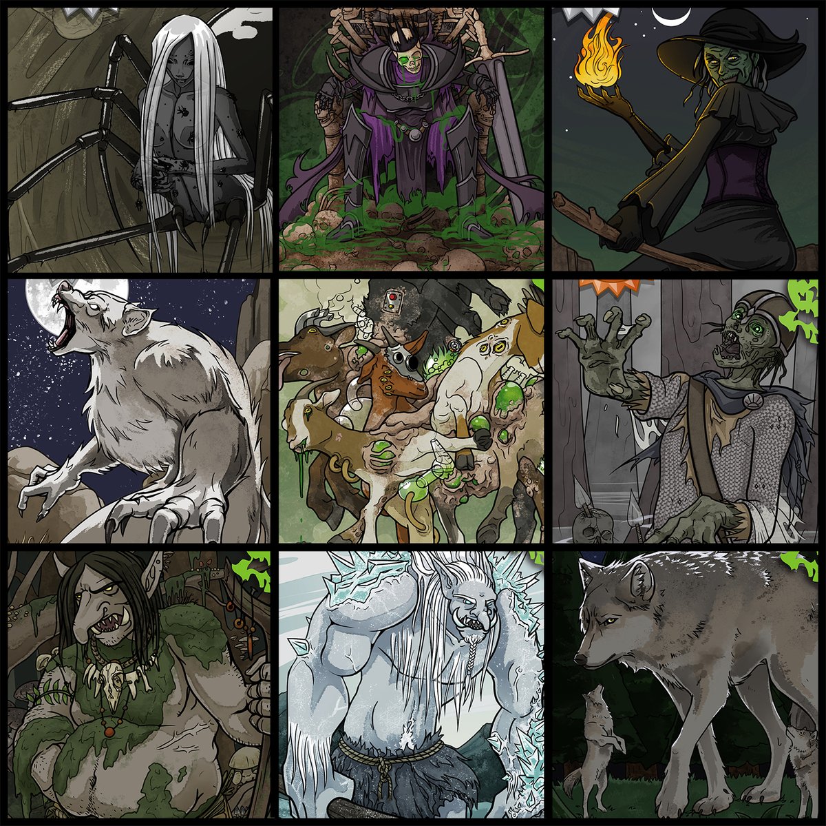 Scazrelet's tweet photo. So I spent the last few years making illustrations for a new game, CraftQuest. We were almost ready to do a kickstarter, but with Covid-19 it suddenly became a really bad time to release a board game. So more on that... eventually.
#CraftQuest @cleversouls #boardgame #digitalart https://t.co/pF1OwhHEnA