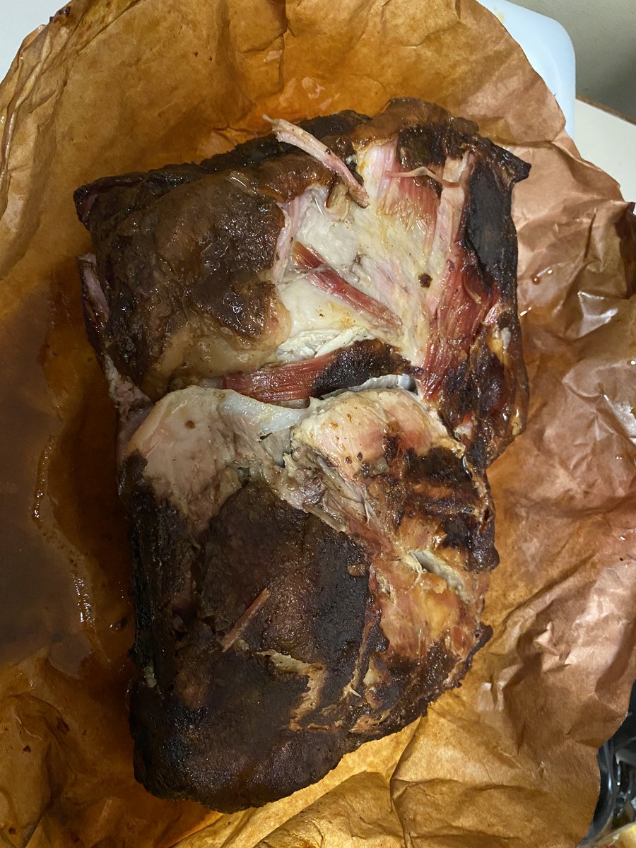 GoJaxOrg's tweet photo. Longest smoke ever but it looks and tastes wonderful. #pulledpork #bbq @PitBossGrills https://t.co/cfkaR2VFZK
