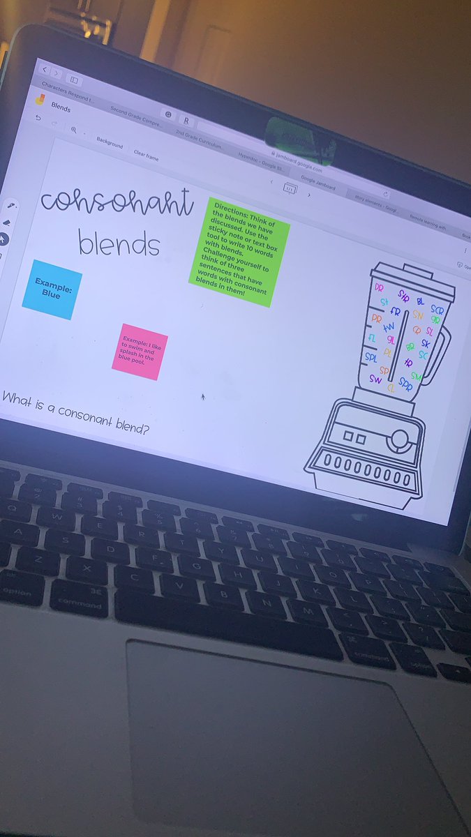 stallworthin2nd's tweet photo. Sometimes the little things make me happy.... and today, my blender with consonant blends in Jamboard is making me happy. 🤩🤷🏼♀️ #tcsathome https://t.co/lqUCZho3Ut