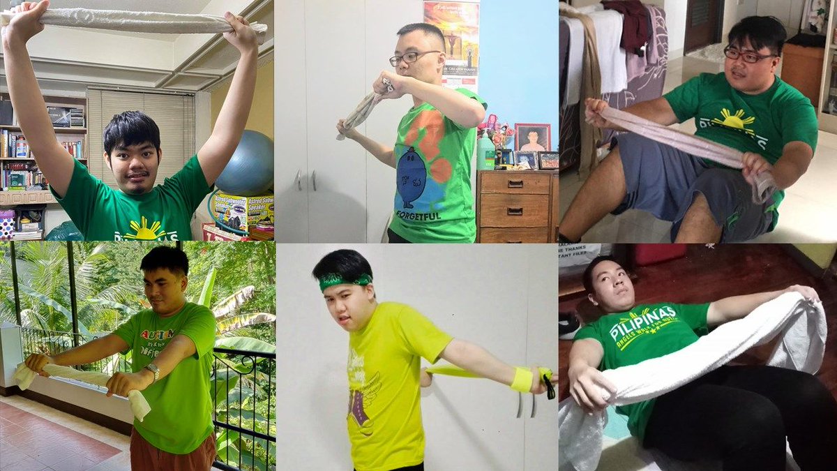autismphils's tweet photo. We twisted through classic exercises, towels in hand! #AutismHappy https://t.co/s6xmEUAn5y