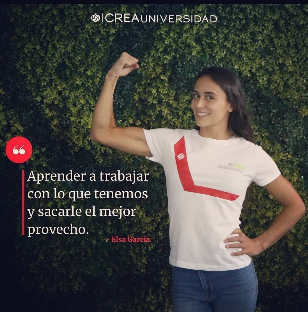 elsagarciarb's tweet photo. Es un orgullo para mi poder ser parte de este proyecto como embajadora de @creauniversidad
Esta gran oportunidad esta abierta  para todos ustedes, para todos aquellos que quieran empezar su escolaridad con una beca. 
CREA Universidad tiene una amplia ofe… https://t.co/NrrfxKuT6a https://t.co/T1C6kwpknr