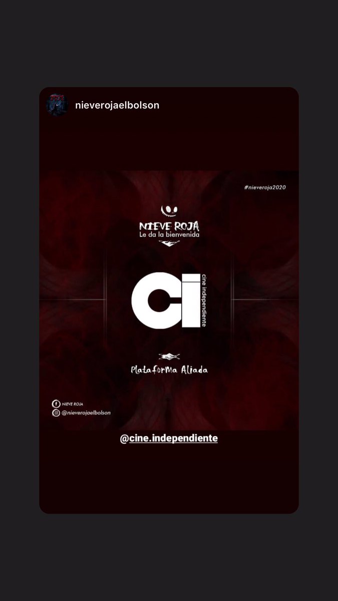 Este 2020 tenemos el honor de ser la butaca virtual de LA muestra de cine de terror, ciencia ficción, fantástico y bizarro Nieve Roja. ¡ Atentti para no perdérsela!