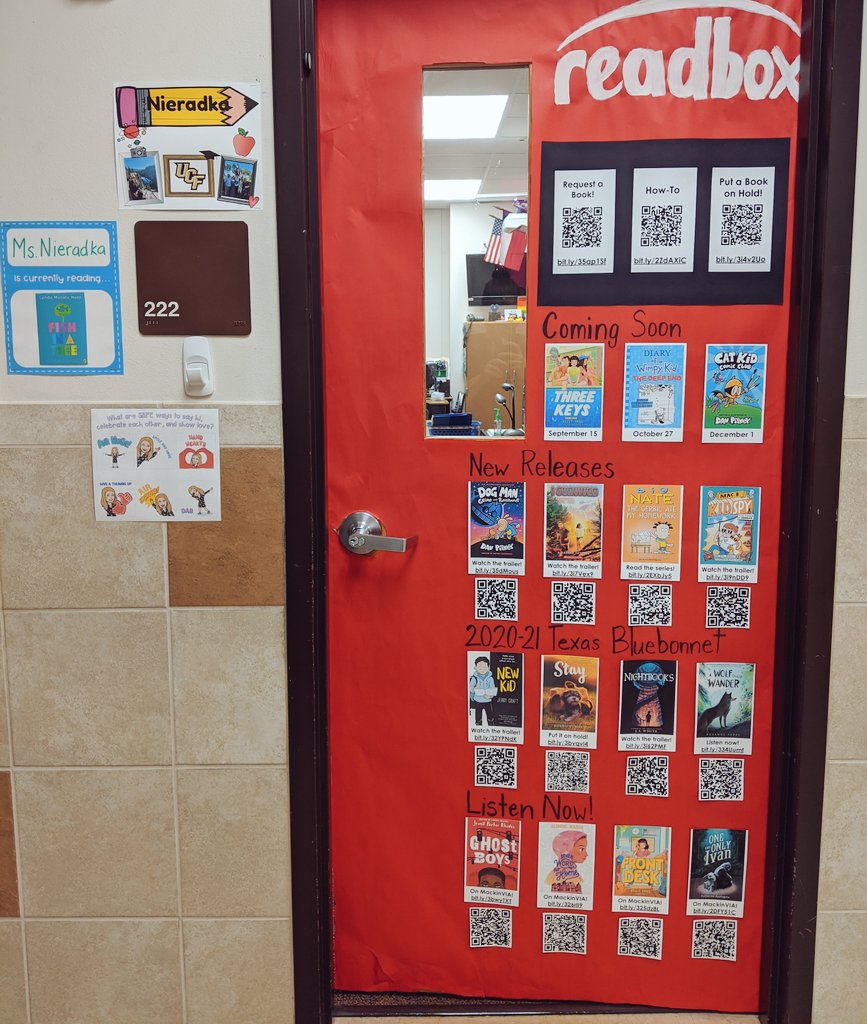 mrskgodfrey's tweet photo. Ready to welcome my students back to school tomorrow!! I'm so excited for them to use our interactive door to discover new books this year! @TigerNetwork @McStrickLibrary #KeepCalmAndRead #WeAreMcStrick #TigerPride https://t.co/fWjZ4hi1Vr