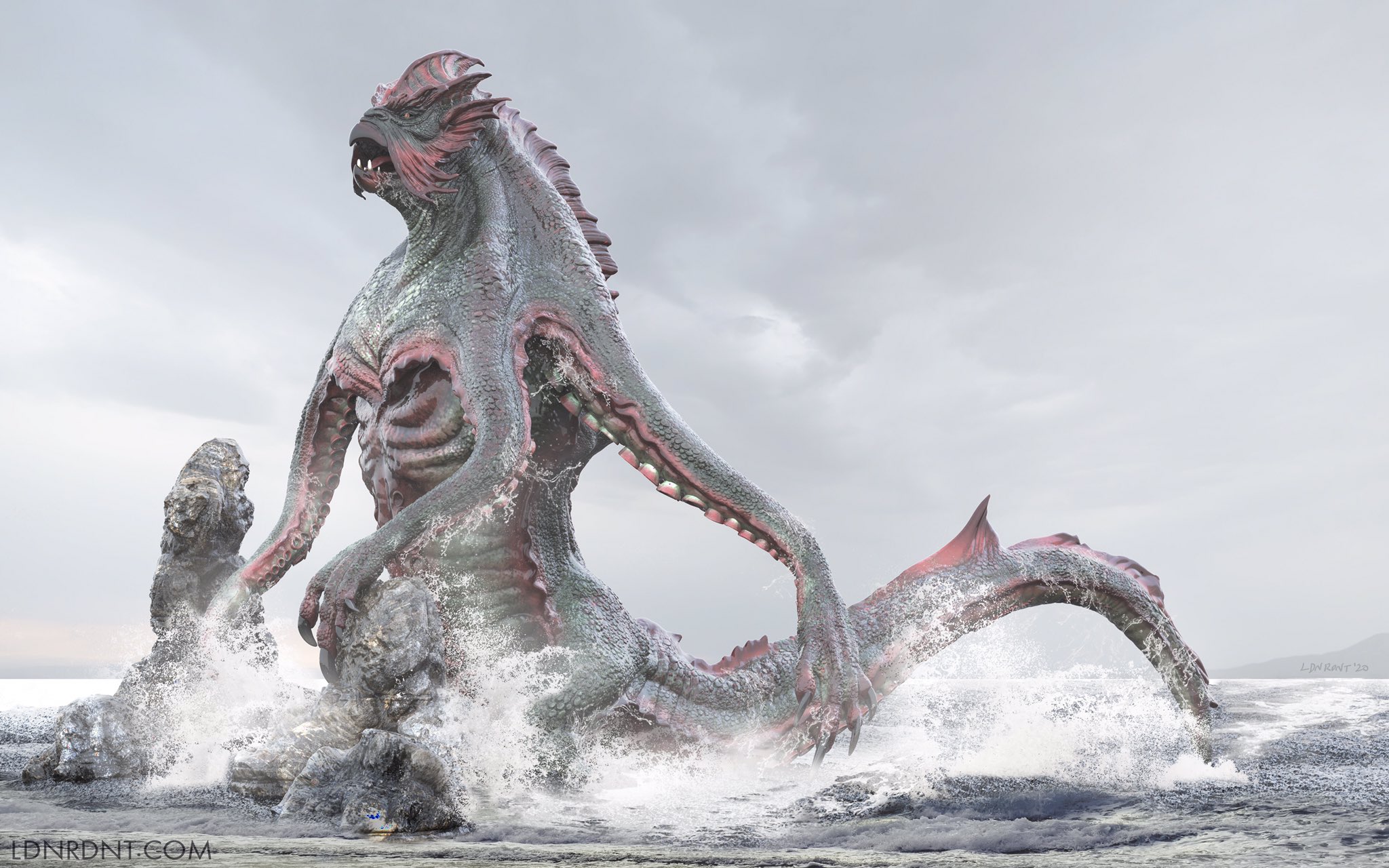 Elden Ardiente on X: Release the Kraken! Based on Ray Harryhausen's design  from the 1981 film Clash of the Titans. Sculpted and painted in ZBrush,  rendered in Keyshot and post work in