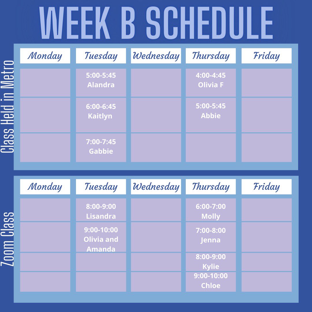 SalemStateRDT's tweet photo. Here is the final schedule for the fall 2020 semester! Please note, this semester, we will be running by an A/b schedule! All in-person rehearsals will be held in the metro in the Ellison Campus Center!✨ https://t.co/bUshdrK85E