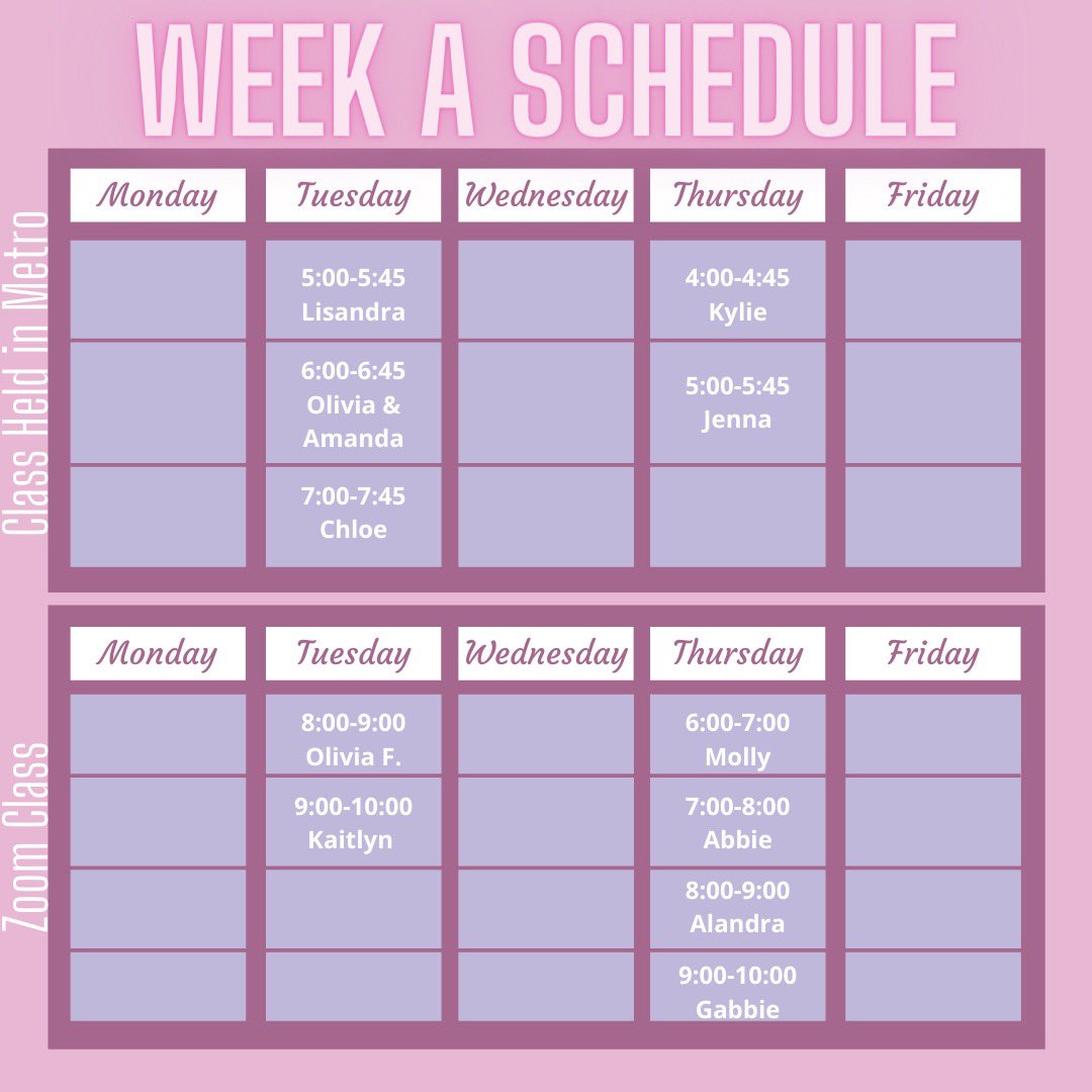 SalemStateRDT's tweet photo. Here is the final schedule for the fall 2020 semester! Please note, this semester, we will be running by an A/b schedule! All in-person rehearsals will be held in the metro in the Ellison Campus Center!✨ https://t.co/bUshdrK85E