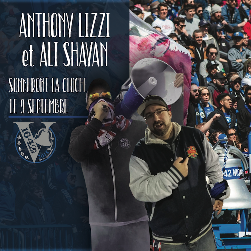 1642Montreal's tweet photo. Une discussion entre deux supporters 🔵⚪⚫. Dans un train. À Bologne. C'est là que naquit l'idée du #1642MTL.
5 ans plus tard, @alishaymtl et @IcyColdShot auront l'honneur de sonner la 🔔 pour la première fois, célébrant cet anniversaire! 🙌🏽
#IMFC #1642MTL5ans https://t.co/zDsqob78cG