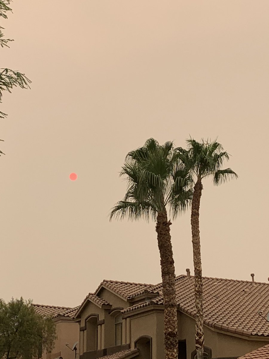 Rangeret's tweet image. That pink dot is the sun #pinksun