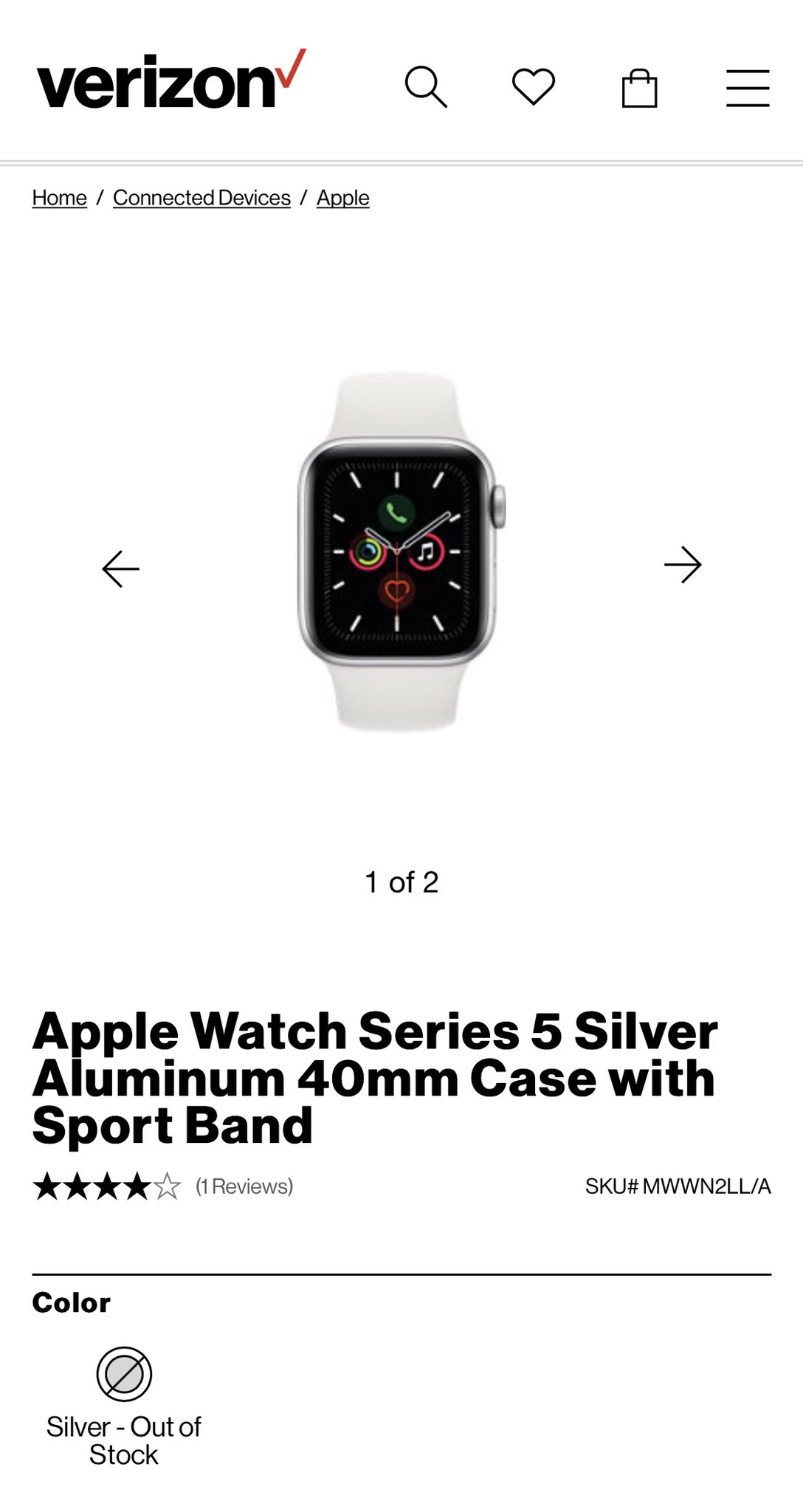 apple watch series 1 verizon