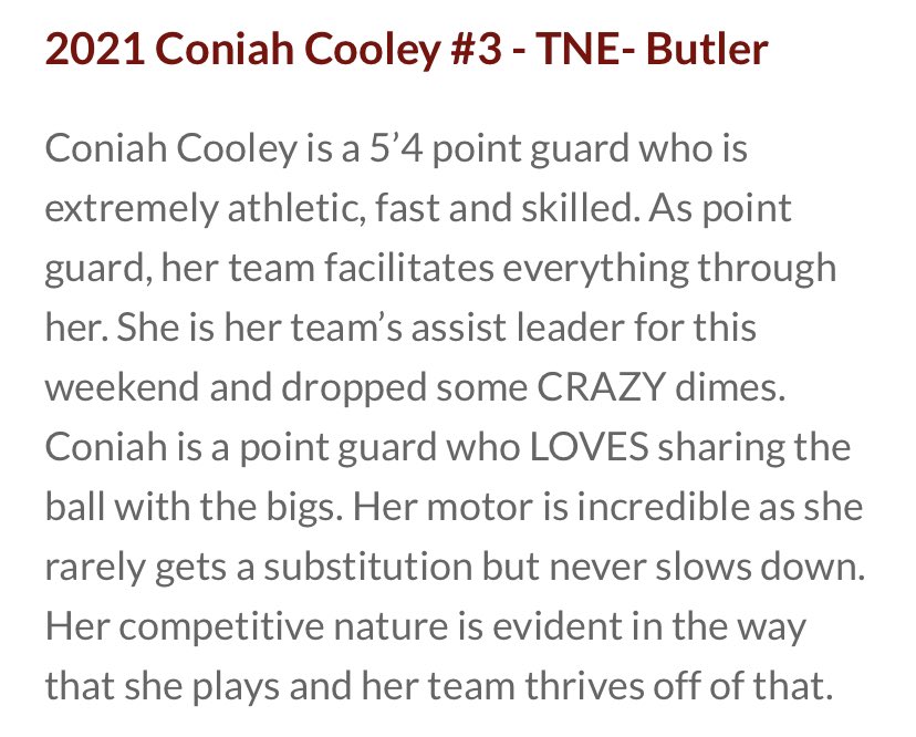 txnationelite's tweet photo. Shout out to #TNEProSkills - Butler 
21’ CC Cooley &amp; 22’ India Howard for making @FullThrottleREC write up!! They balled out all summer long! Coaches, put both on your radar❗️ https://t.co/Visrs4inIz