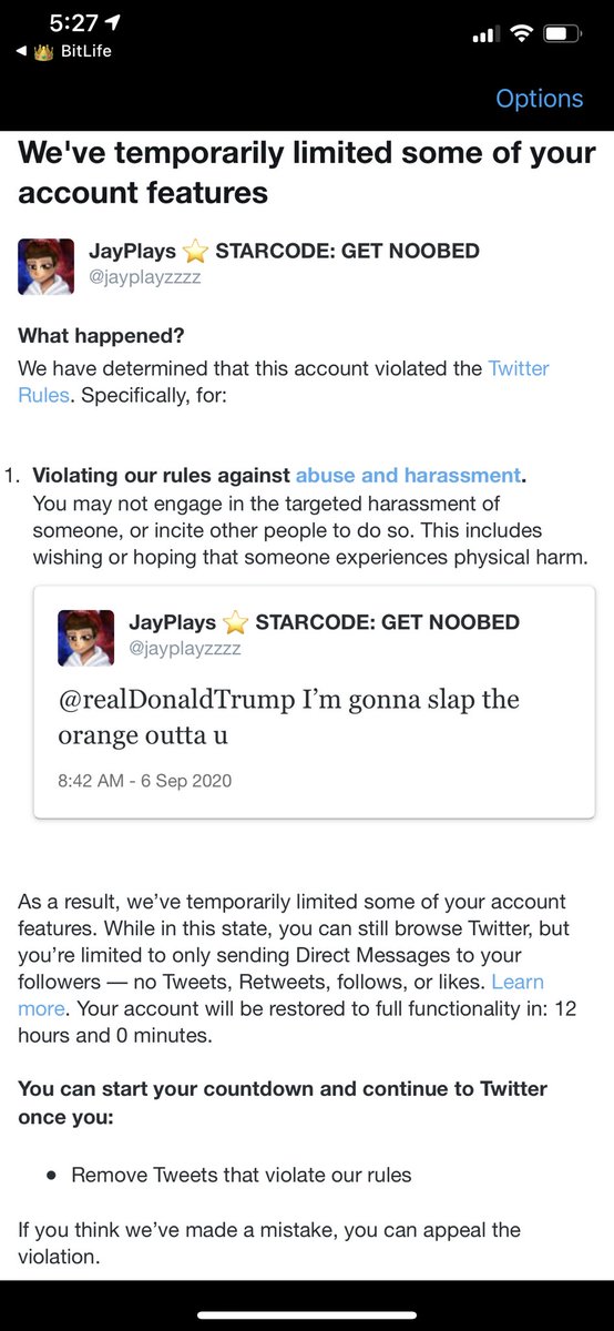 jayplayzzzz_alt's tweet photo. Hey uhhh guys, so yes I’m the real @jayplayzzzz and my Twitter account was disabled for 12 hours for saying I’m going to slap trump😭. So this my second account. #royalehigh
Plz retweet to spread the word LOL #jayplays #roblox #rhteaspill https://t.co/Ovb28Obe11
