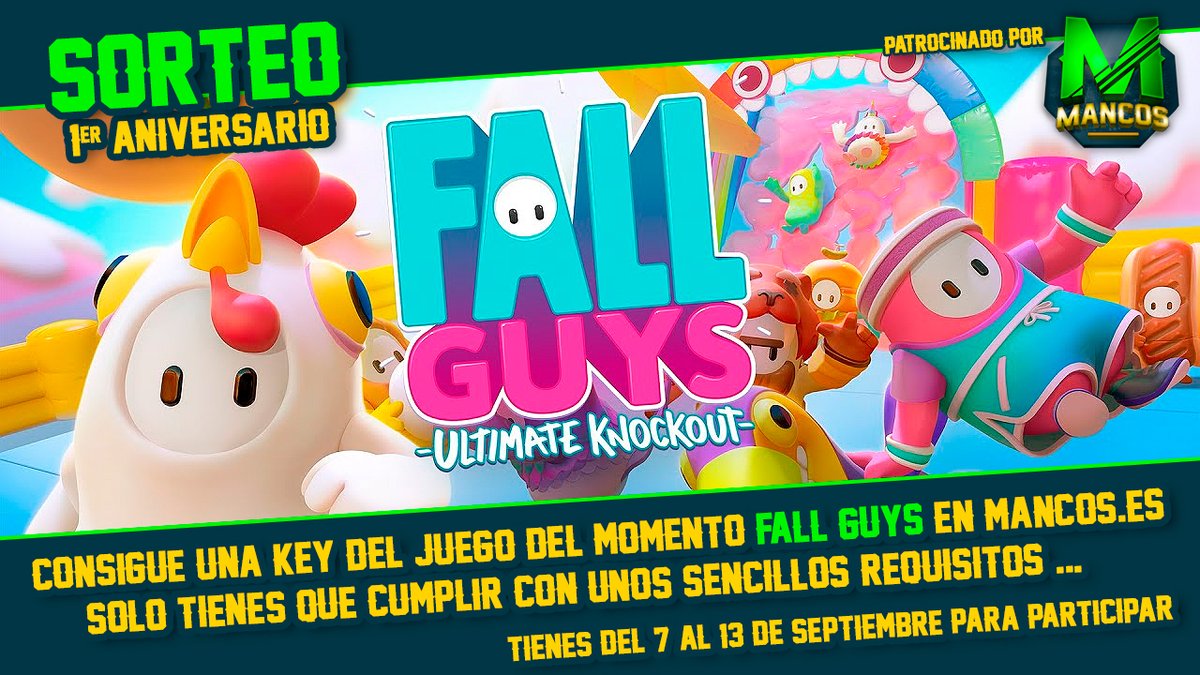 mancos_es's tweet photo. 🔥 ¡NUEVO #SORTEO COMUNITARIO! 🔥

🎁🤑 Participa podrás ganar uno de estos fantásticos premios:

x1 Key de @FallGuysGame (Europa)
x4 Keys de #AmongUs
x1 Vehículo exclusivo en nuestro servidor de #FiveM
x2000 créditos premium 

Toda la info en el enlace ⬇️
https://t.co/lTyNaMjd8M https://t.co/pwODjWR0oF