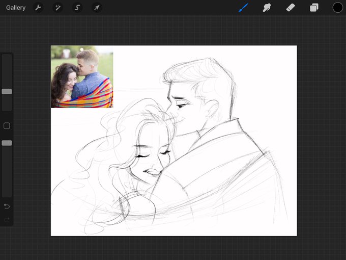 Couple portrait commissions are so nice to draw ? 
#wip #commissionsopen 