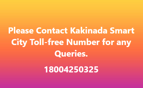 KakinadaLimited's tweet photo. Please Contact Kakinada Smart City Toll-free Number for any Queries.

18004250325

@KakinadaLimited 
@kakinada_KMC https://t.co/rkK6Avq17z