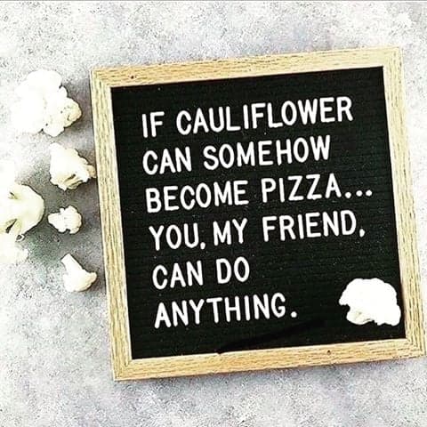 Weekly dose of Monday motivation! Make like cauliflower and flower 🌺🍑