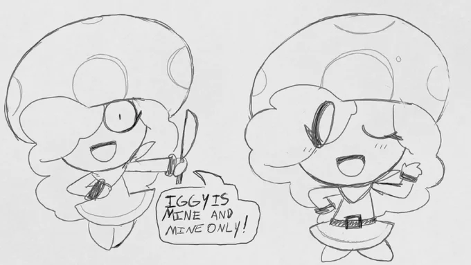 While you were calling yourself sans' wife and girlfriend  i was uh. crushing on Iggy Koopa. 