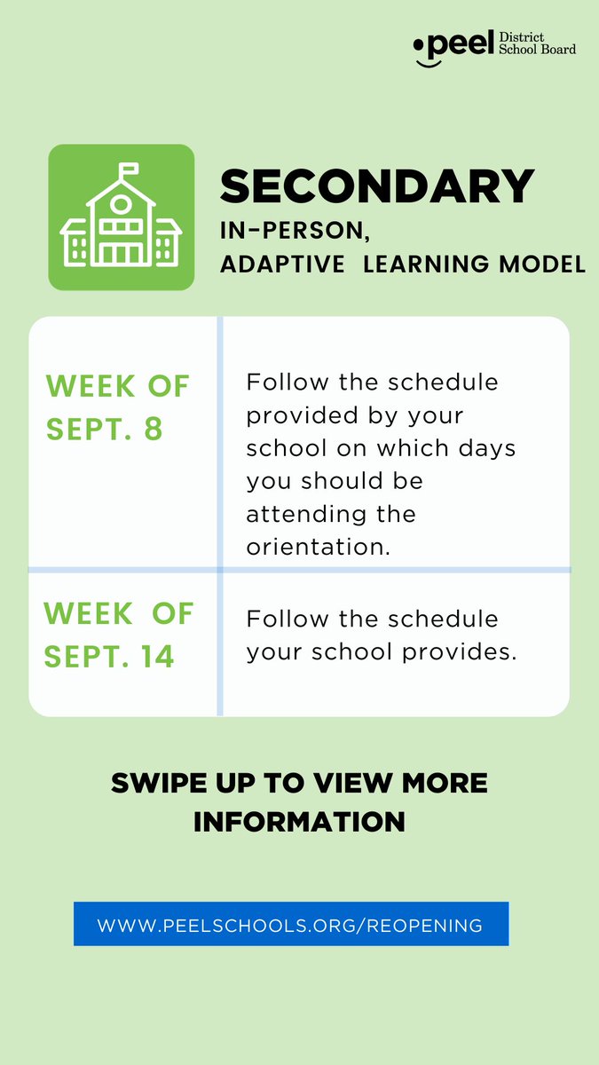 PeelSchools's tweet photo. For more information and clarification regarding orientation, see the images and links below:  

Elementary: https://t.co/yJ2My05JhB

Secondary: https://t.co/NwieO6djyE

PDSB Online School: https://t.co/88sfw6sXLf https://t.co/5ZStdn7vU5