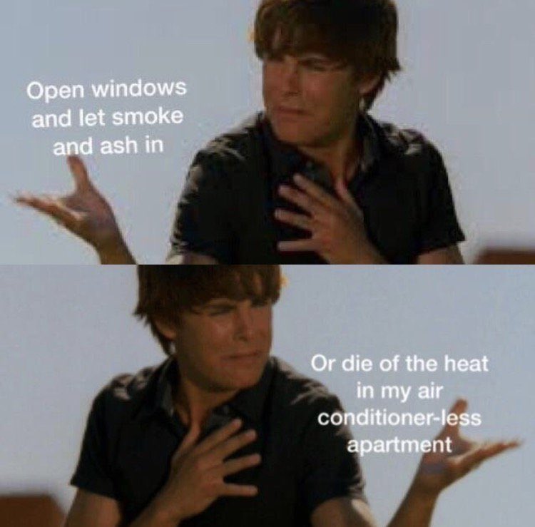 alissalove's tweet photo. Sadly my favorite meme from the 2017 Eagle Creek fires is relevant again lol #gorgefire https://t.co/5s1eFHNVBj